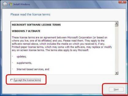 windows 7 license agreement