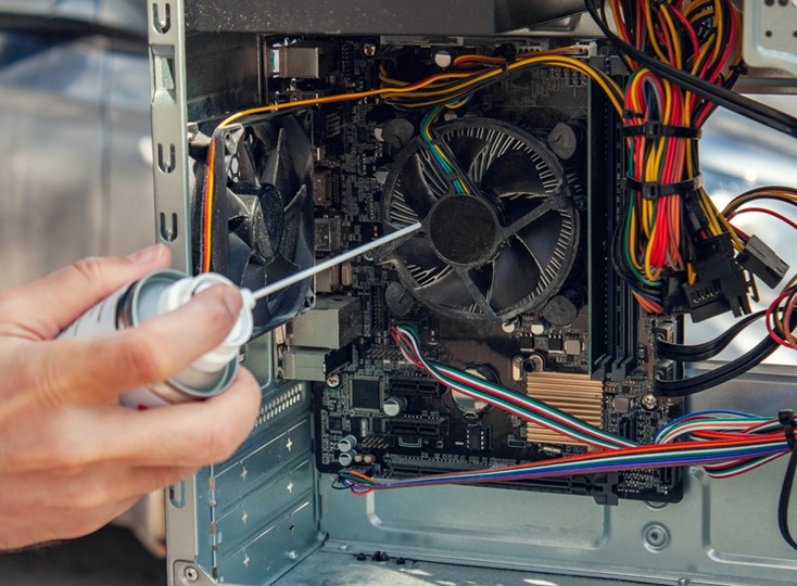 cleaning dust computer